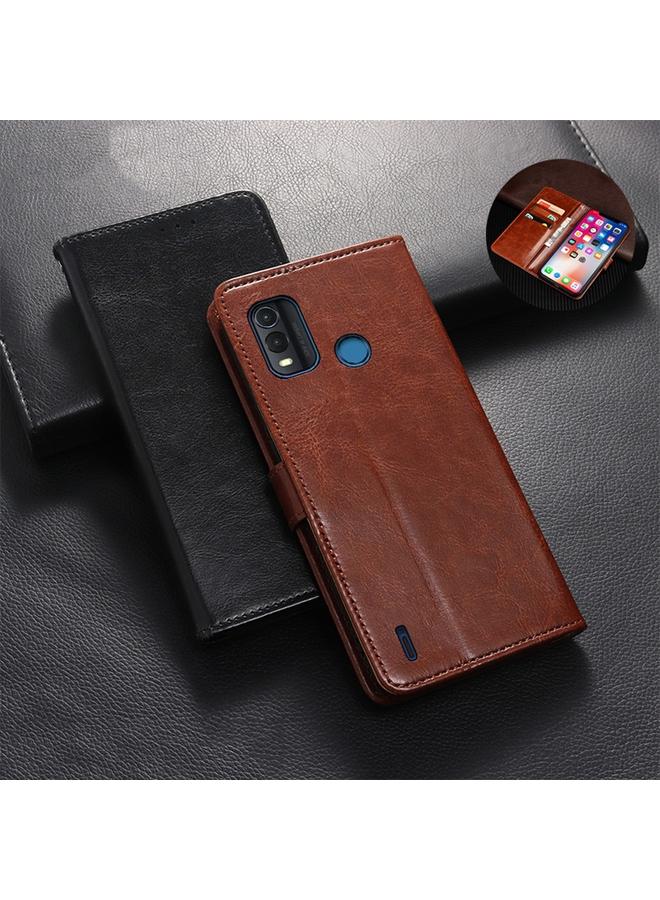 IDEWEI Case For Nokia G11 Plus Crazy Horse Texture Leather Phone Case - Image 3