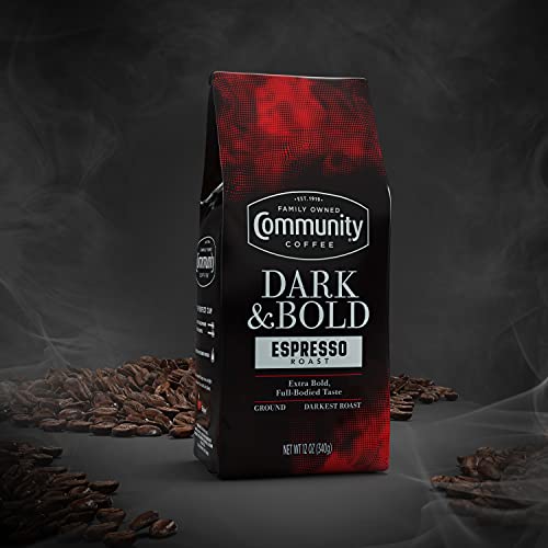 Community Coffee Dark & Bold Espresso Roast, Extra Dark Roast Ground Coffee, 12 Ounce Bag (Pack of 1) - Image 2