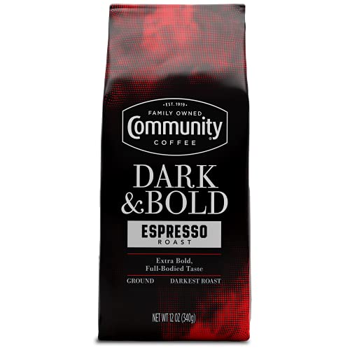 Community Coffee Dark & Bold Espresso Roast, Extra Dark Roast Ground Coffee, 12 Ounce Bag (Pack of 1) - Image 5
