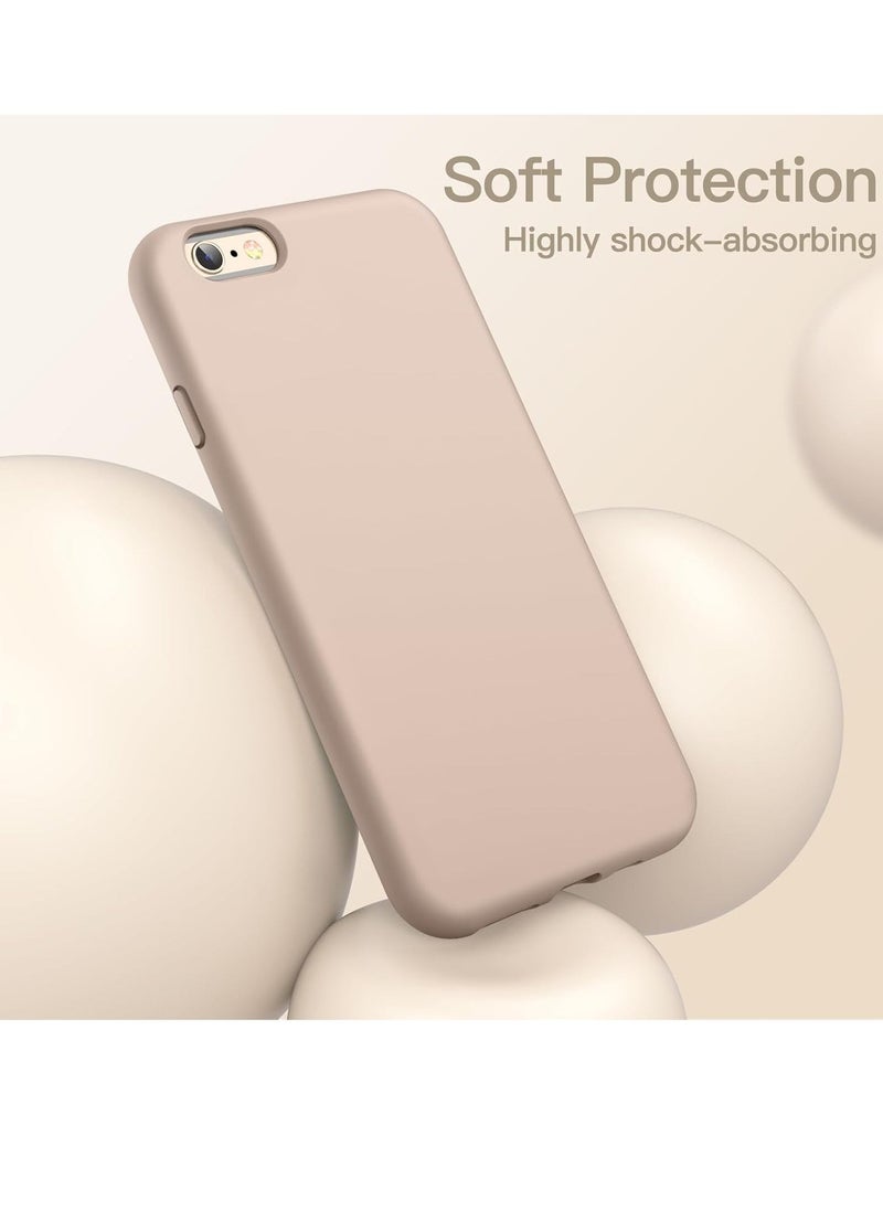 Raxoom Silicone Case for iPhone 6s/6 4.7 Inch – Silky-Soft Touch Full-Body Protective Cover with Shockproof Features and Microfiber Lining (Gold) - Image 3