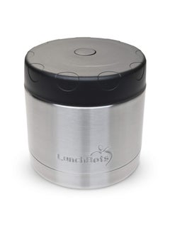LunchBots LunchBots 16oz Thermos Stainless Steel Wide Mouth - Insulated Thermos With Vented Lid - Keeps Food Hot or Cold for Hours - Leak-Proof Portable Thermal Food Jar is Ideal for Soup - 16 ounce - Black  - Image 1