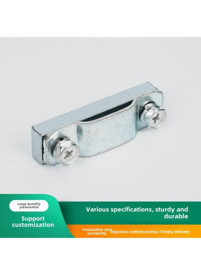 ماركة غير محددة مشبك أنابيب حديدي، مشبك أنابيب أحادي الفتحة، مشبك أنابيب أحادي الفتحة بفتحة مزدوجة - مواصفات الموديل: 22 مم × 3  - Image 3