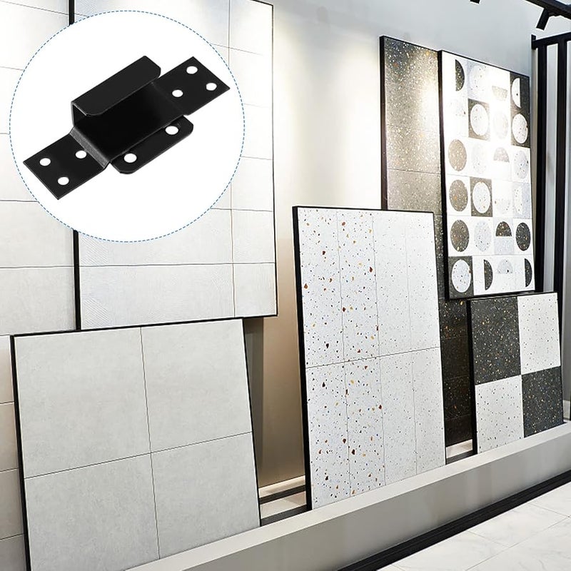 Metal Hanging Code Fixing Brackets Cabinet Door Lock Shelf Brackets with Screws - Image 5