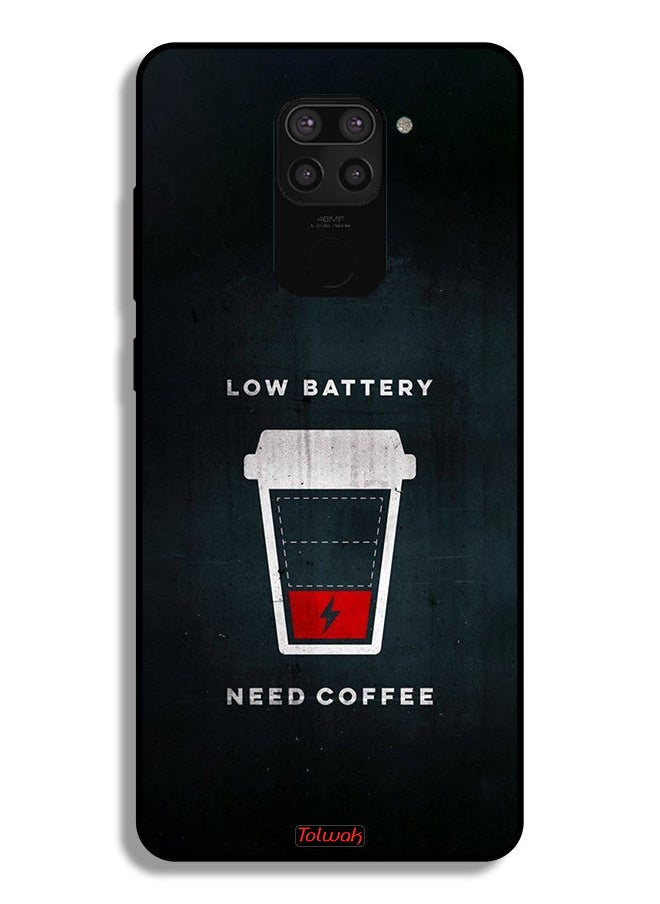 Tolwak Xiaomi Redmi Note 9 Protective Case Cover Low Battery Need Coffee  - Image 2