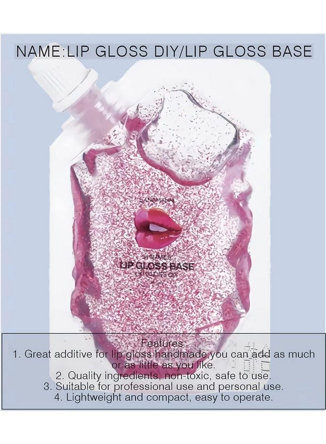 Sumeitang 4 Color Glitter Lip Gloss Base Kit Moisturize Lip Gloss Base Oil Material Lip Makeup Primers For Diy Handmade Making Lip Balms And Lipgloss Set(4 Pack X 20Ml)  - Image 4