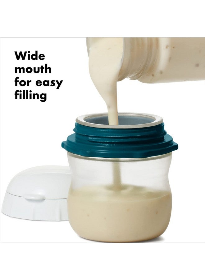 أوكسو زجاجة ضغط سيليكون مانعة للتسرب من أوكسو جود جريبس بريب آند جو - عبوة من قطعتين، لون أبيض - Image 3