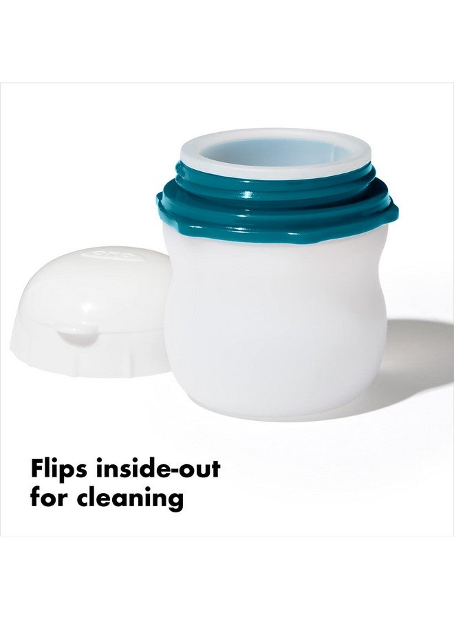 أوكسو زجاجة ضغط سيليكون مانعة للتسرب من أوكسو جود جريبس بريب آند جو - عبوة من قطعتين، لون أبيض - Image 2