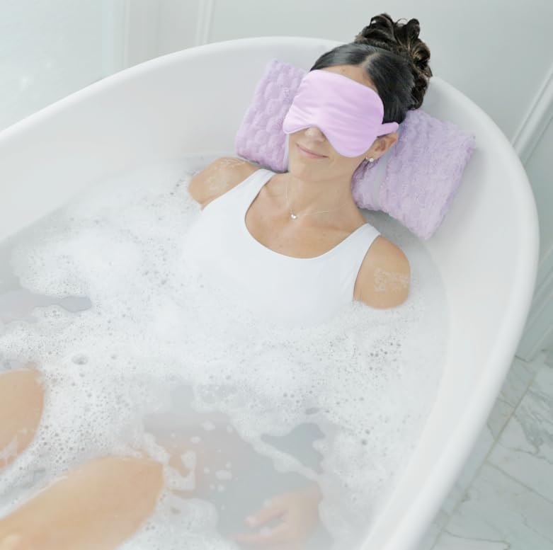 Bath Bean Luxury Body Stopper, Anti-Slip Spa Accessory, Holds Reclined Position in Bath, Bathe Comfortably Hands Free, and Keep Your Hair Dry. Recline, Relax, Stay Put - Image 4