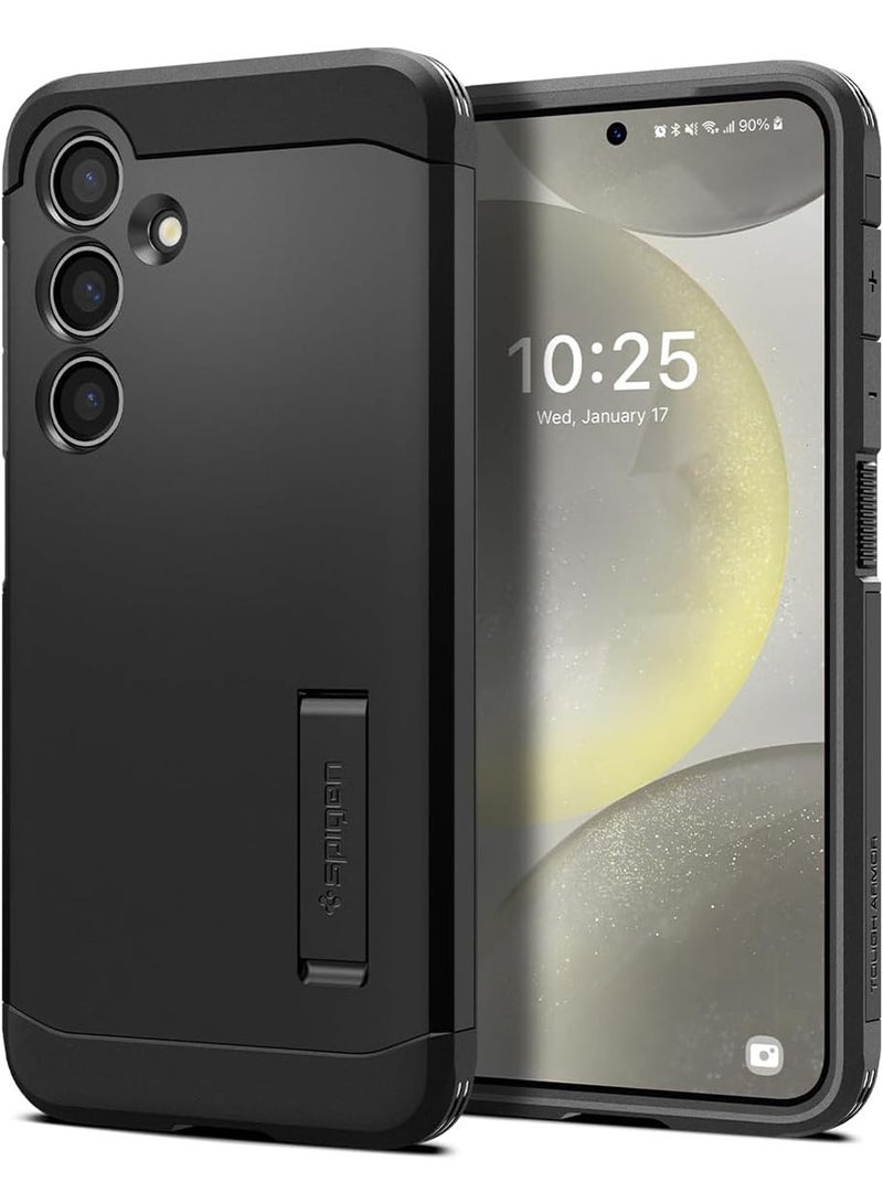 Spigen Tough Armor Samsung Galaxy S24 Case Cover with Extreme Impact Foam - Black - Image 1