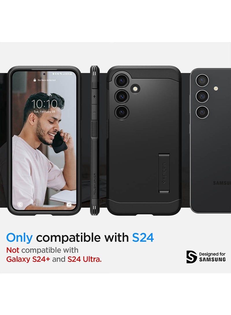 Spigen Tough Armor Samsung Galaxy S24 Case Cover with Extreme Impact Foam - Black - Image 2