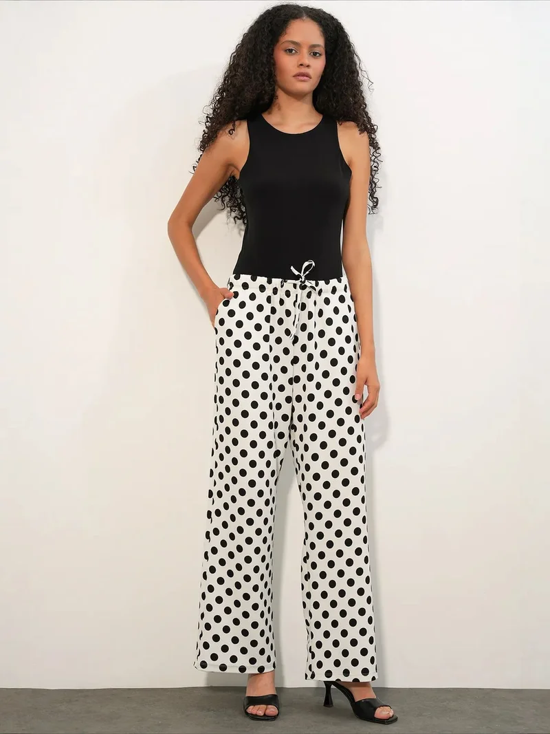 BDART Women's Polka Dot Wide Leg Pants