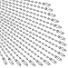 SANNIX 100Pcs Ball Beads Chain Bulk Dog Tag Metal Chain 472 Inches Ball Chain Keychains with Connectors Silver - Image 2