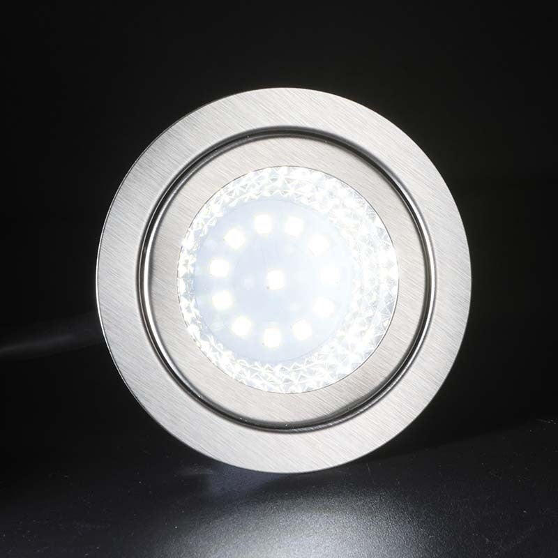 ضوء شفاط المطبخ 68 × 22 مم ضوء LED عالي السطوع للمطبخ - تصميم زجاجي دائري موحد لإضاءة واضحة أسفل الخزانة - Image 4