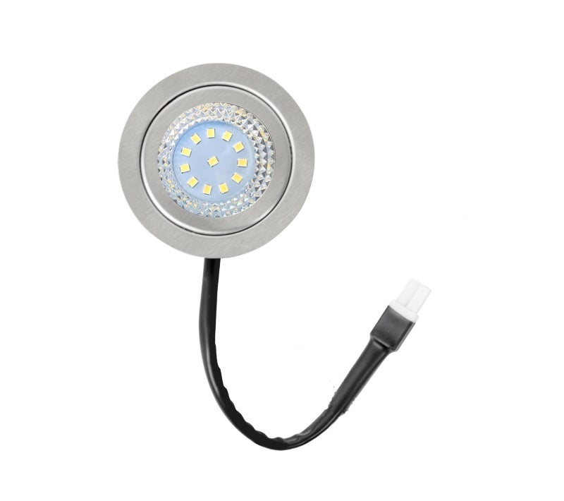 ضوء شفاط المطبخ 68 × 22 مم ضوء LED عالي السطوع للمطبخ - تصميم زجاجي دائري موحد لإضاءة واضحة أسفل الخزانة - Image 1