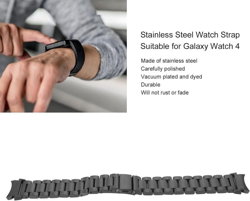 كلاراكو سوار ساعة بديل من كلاركو مصنوع من المعدن الصلب وسوار ساعة من الفولاذ المقاوم للصدأ متوافق تمامًا وسريع الفك للارتداء اليومي - Image 3