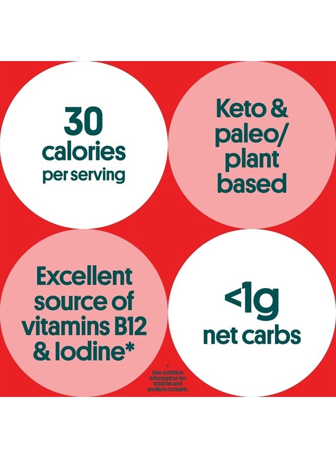 Gimme رقائق الأعشاب البحرية المحمصة العضوية بالفلفل الحار والليمون - 12 قطعة بحجم مشترك - كيتو، نباتي، خالٍ من الجلوتين - مصدر رائع لليود وأوميجا 3 - وجبة خفيفة صحية للأطفال والكبار - Image 3