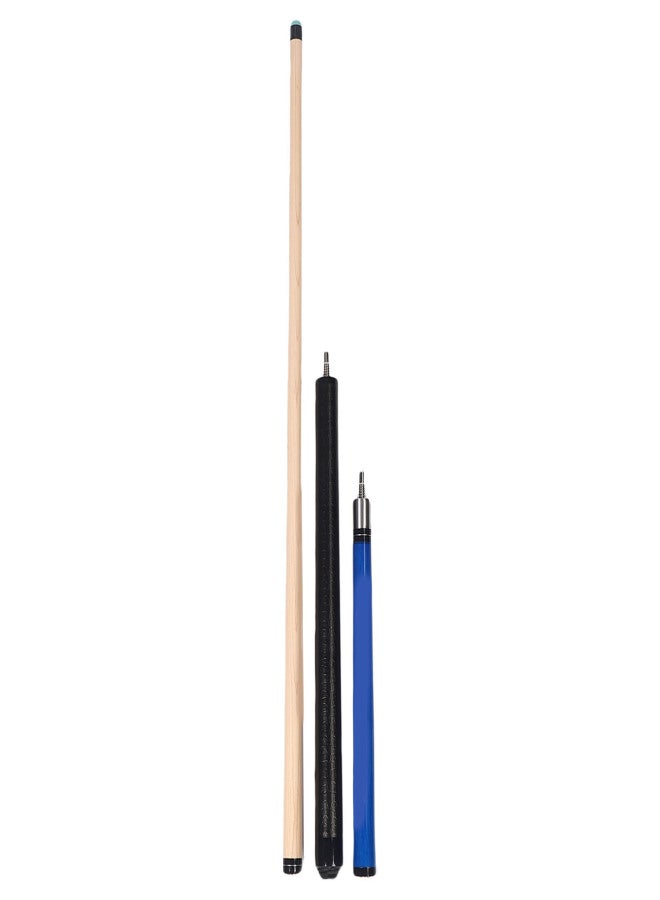 Heavy Hitter Jump Break Cue 3 Piece Pool Stick 14mm Tip Maple Wood with Rubber Bumper - Image 1