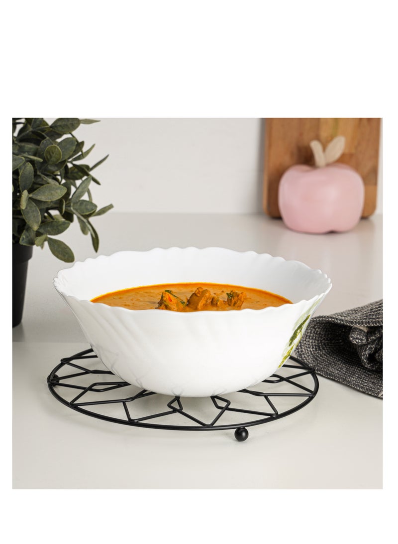 Royalford 20 cm Trivet Round Ring RF12447 Iron Heat Pad for Hot Utensils, Pot, Heat-Resistant Stand Black - Image 4