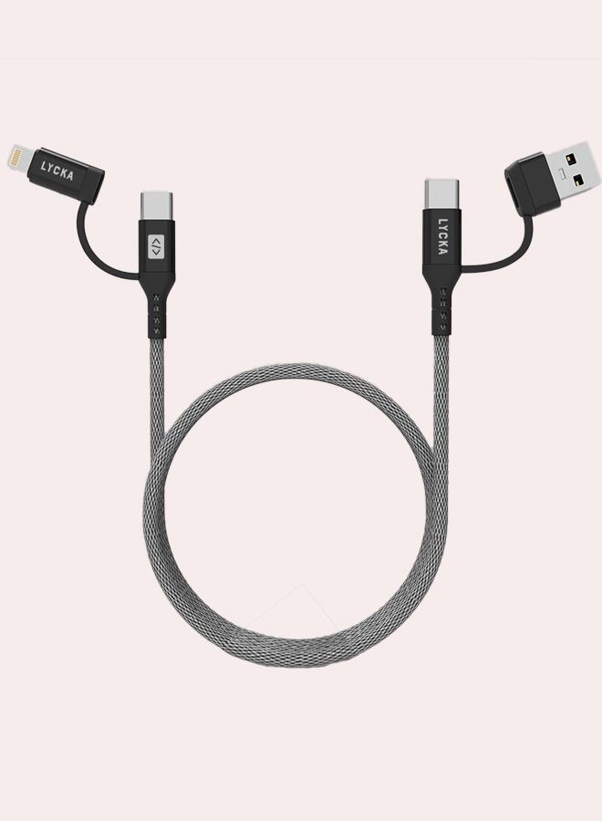 Multi Charging 4 in 1 PD Cable 60W | Sync & Charge Cord