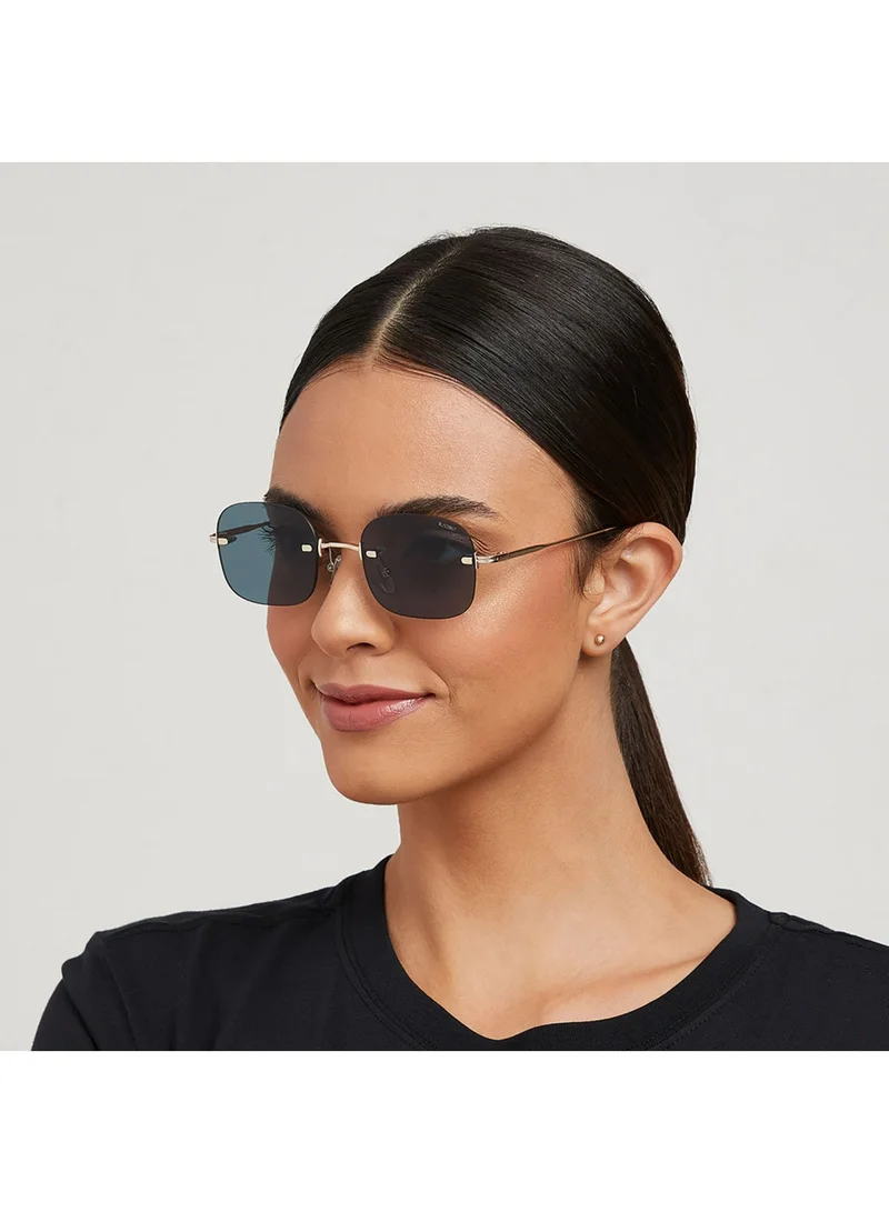 Blackout ANGELINA Women Japanese Gold Sunglasses - Frame Material: Metal- Frame Color: Japanese Gold-Lens Color: Green  - Full Rim
