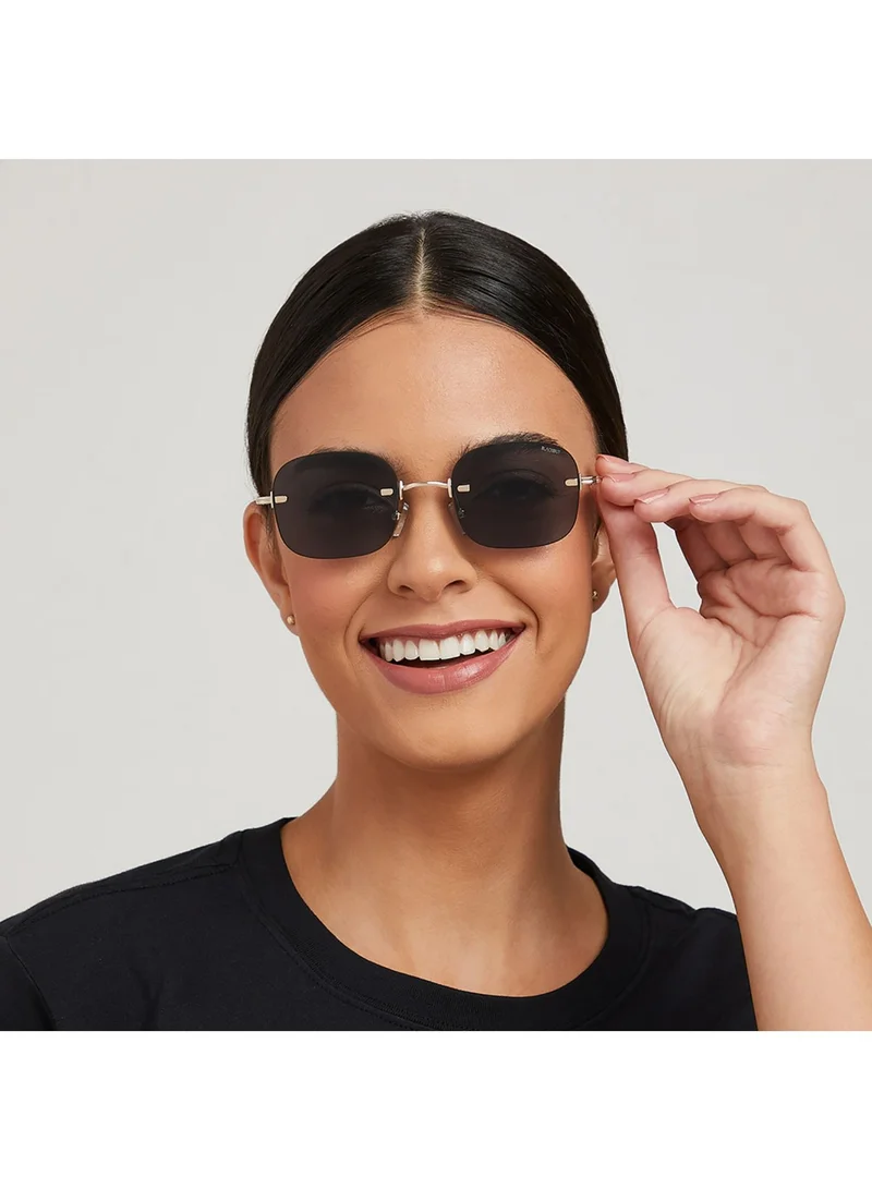 Blackout ANGELINA Women Japanese Gold Sunglasses - Frame Material: Metal- Frame Color: Japanese Gold-Lens Color: Green  - Full Rim