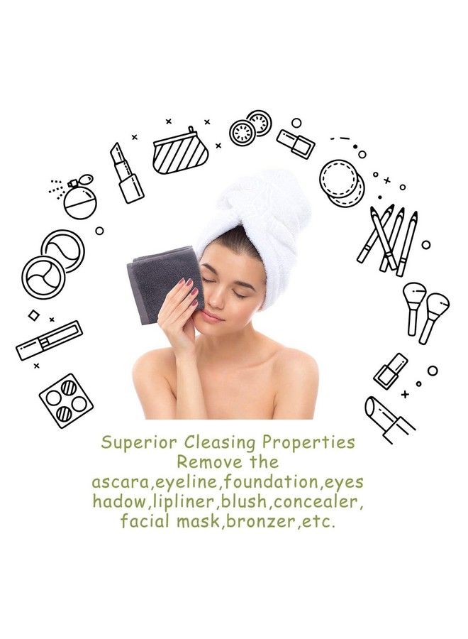 JEFFSUN Bamboo Wash Cloths Makeup Remover Facial Cleansing Cloths Super Soft And Gentle Face Towels For Delicate Sensitive Skin Baby Washcloths (10X10 Inch Pack Of 6) - Image 3