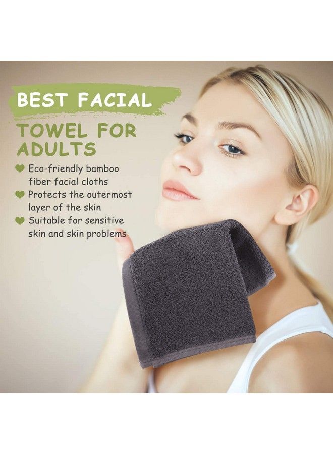 JEFFSUN Bamboo Wash Cloths Makeup Remover Facial Cleansing Cloths Super Soft And Gentle Face Towels For Delicate Sensitive Skin Baby Washcloths (10X10 Inch Pack Of 6) - Image 5