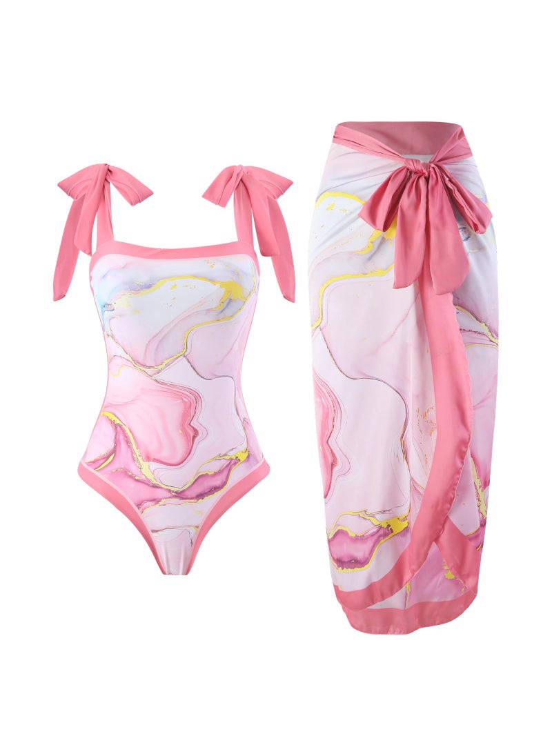 Generic Women's 2-Piece Swimsuit Chiffon Skirt Style Swimsuit Fashionable Swimsuit Birthday Gift Swimsuit Party Best Gift  - Image 1