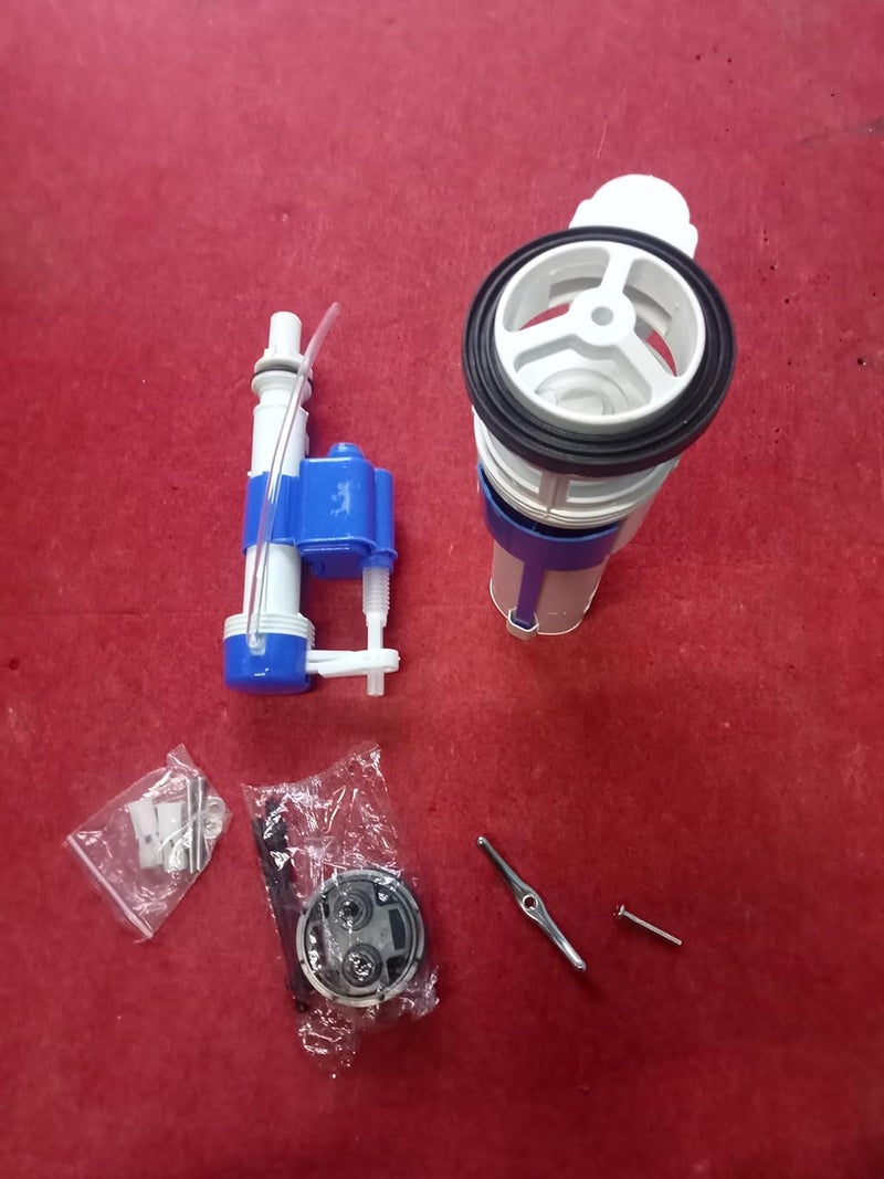 Flush Valve Toilet Accessories Water Tank Fittings Complete Bathroom Replacement Kit  - Image 1