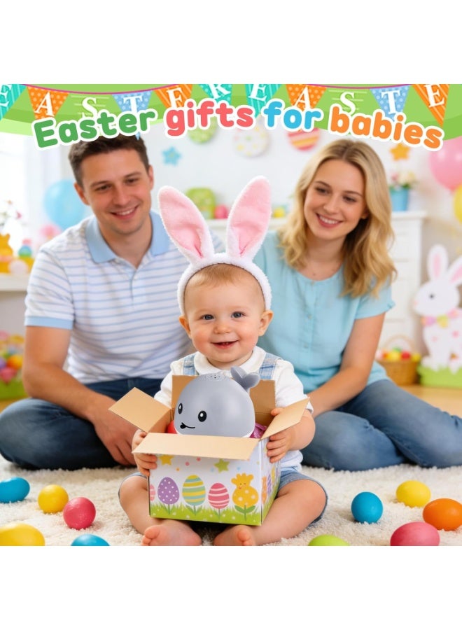 Arabest Baby Bath Toys, Toddler Bath Toys for Kids Ages 1-3, Baby Easter Basket Stuffers, 1 2 3 Year Boy Girl Gifts Baby Toy 6-12-18 Months Light Up Whale Bath Toy Sprinkler Bathtub Pool Water Toy - Image 3