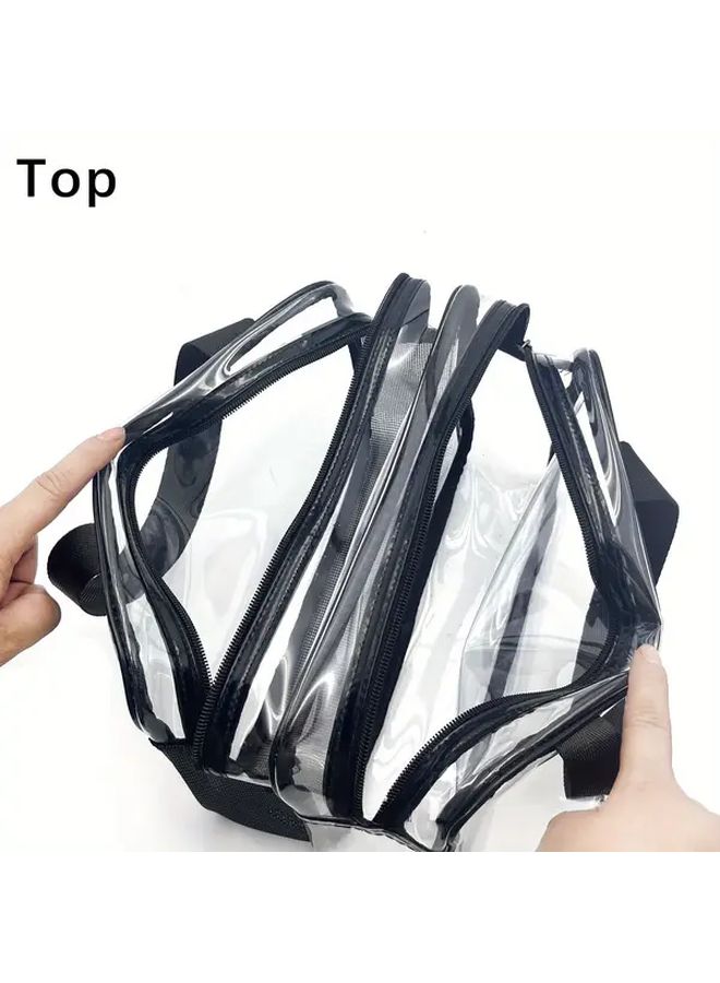 Transparent 2pcs Set Makeup Bags for Separating Dry and Wet Toiletries Swimming Fitness Storage - Image 5