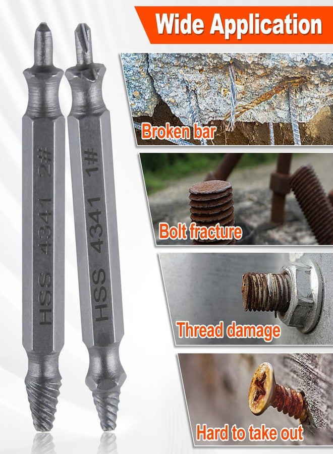 GOLD DEER 6Pcs Titanium Damaged Screw Extractor Set Damaged Screw Extractor Set Remover Kit for Stripped Screws Nuts & Bolts Bolt Etractor kit for Easy Removal of Rusty Broken - Image 4