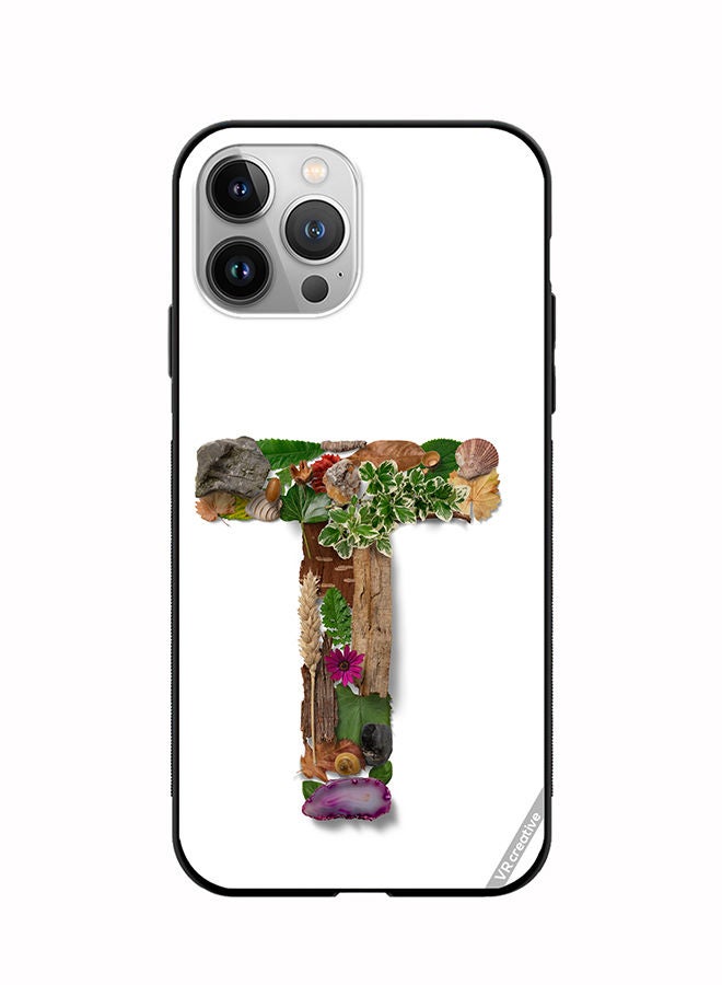 VR CREATIVE Protective Case Cover For Apple iPhone 11 Pro Alphabet T Design Multicolour - Image 1