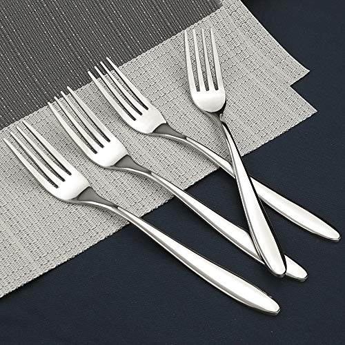 Ramddy Dinner Fork Flatware Set, 18/10 Stainless Steel Table Forks, 12 Pieces, A - Image 3