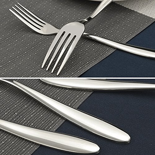 Ramddy Dinner Fork Flatware Set, 18/10 Stainless Steel Table Forks, 12 Pieces, A - Image 5