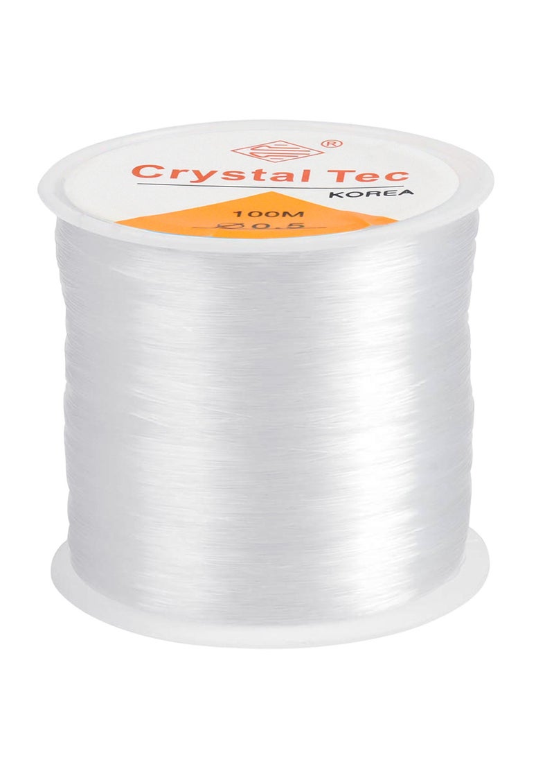 Generic - 0.5mm Elastic String for Bracelets, 100m Stretch Cord for DIY Jewelry Making, Crystal Beading Thread - Image 1