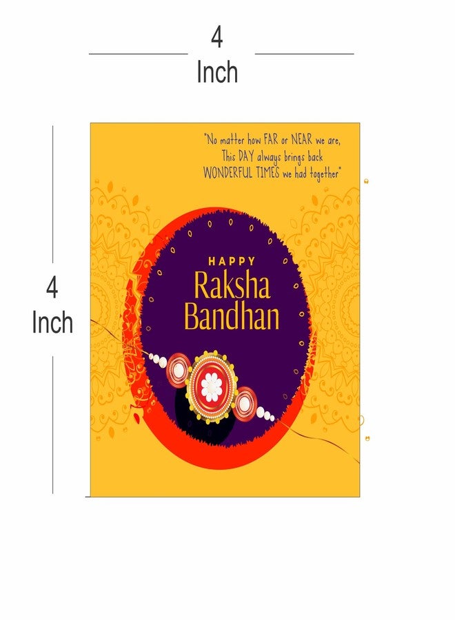 Swastikart - Pck of 10 - Rakshabandhan Greeting Card - For Corporate Gifting - Sister to Brother Gift - For Rakhi Combo Making - Image 2
