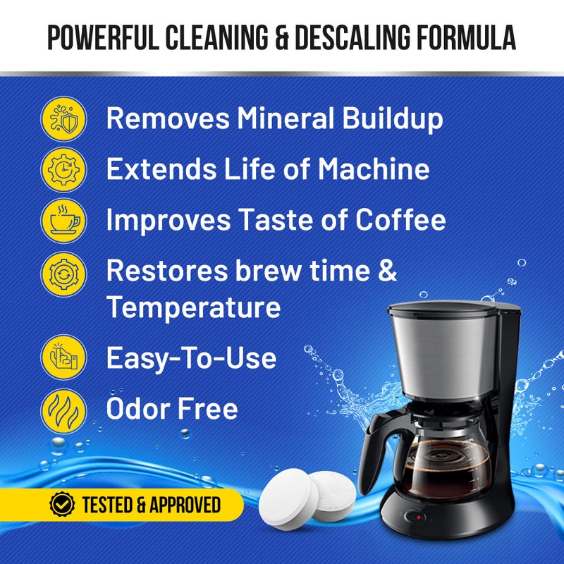 Bastion Coffee Machine Cleaner & Descaler Tablets - 24 Count | Deep Clean & Descale for Keurig, Nespresso, Ninja, Braun, Cuisinart & More | Extend Machine Life & Enhance Coffee Flavor - Image 3