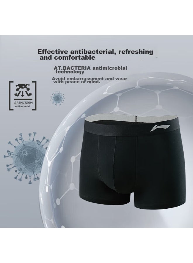 Li-Ning Li-ning Men's Underwear (3-pack), Quick-dry Sports Underwear, Boxer Briefs, Cool And Breathable, High-elasticity, Large Size, Modal Shorts  - Image 4