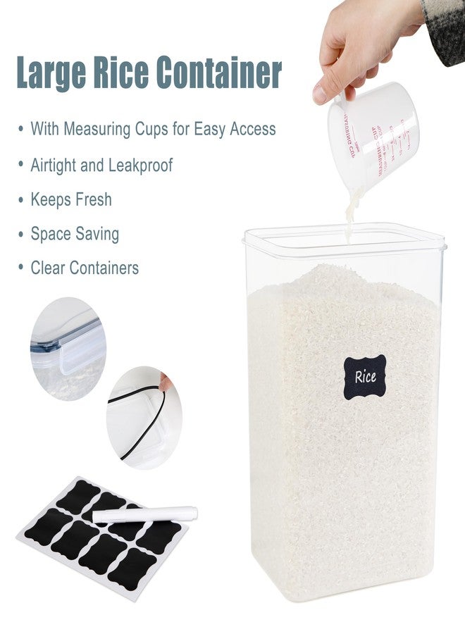 FOOYOO 2 PC Flour Sugar Storage Containers (8.5L | 287 Oz) Extra Large Food Storage Containers with Lids - Airtight Leakproof BPA FREE Flour Container for Rice, Cereal, Sugar - Image 4