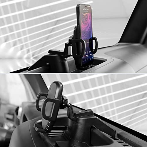 JeCar Upgrade JK Phone Holder Dash Cellphone Mount Interior Accessories Compatible with Jeep Wrangler JK JKU 2011-2018, Aluminum Alloy Holder - Image 2