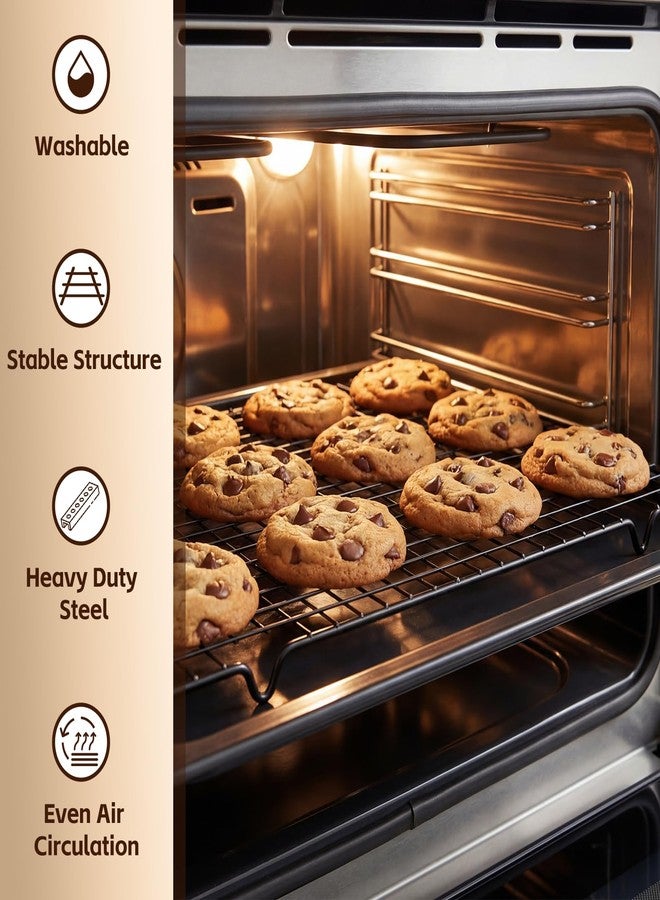 Timeet 5 Tier Upgraded Collapsible Cooling Rack with Adjustable 3 Setting Design, Stackable Baking Rack, Roasting Cooking Drying Wire Cooling Rack for Cookies Baking Roasting ＆ Grilling - Image 2