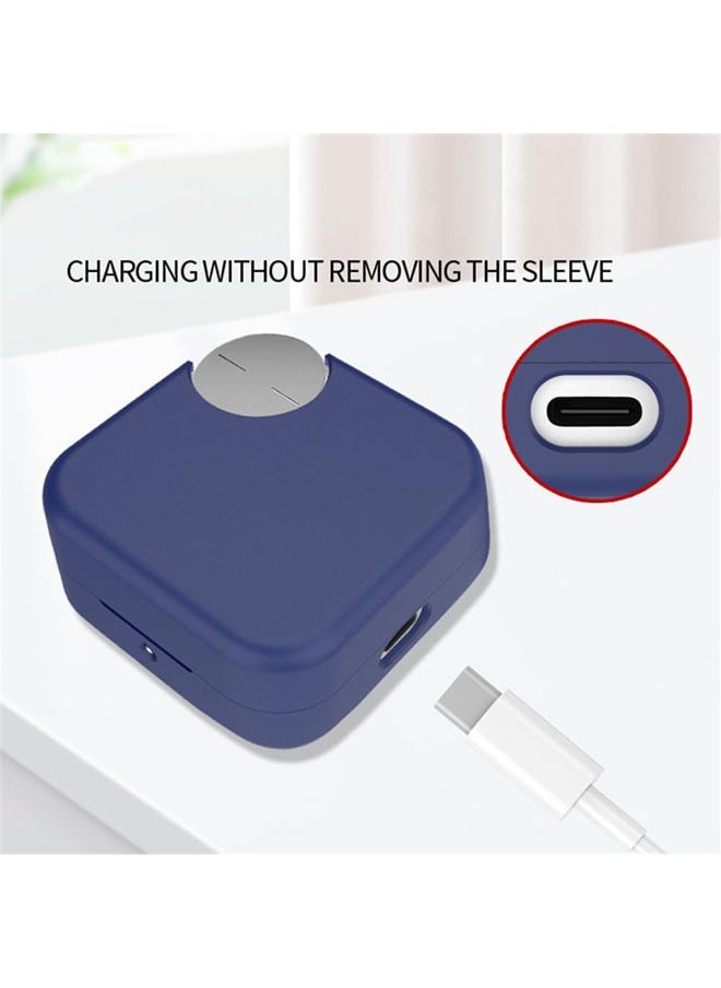 SJet Silicone Cover Case for CMF Buds Pro 2, Protective Case Cover with Carabiner (White)  - Image 4