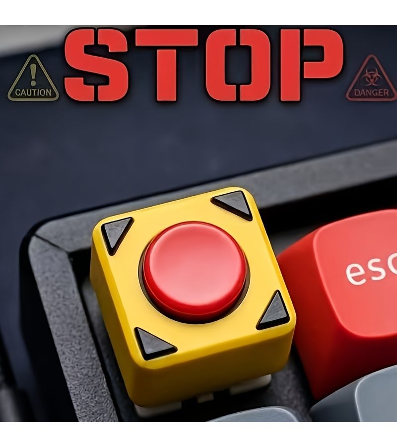 3D Printed Stop Keycap For Mechanical Keyboard Gaming Gear - Image 1