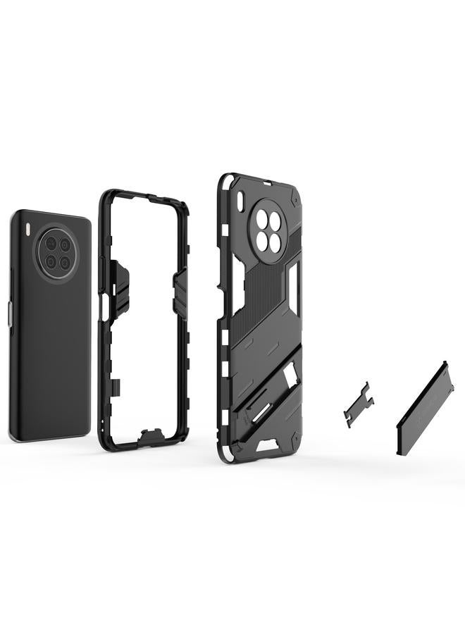 S-TOP Case For Huawei nova 8i Foreign Version Punk Armor 2 in 1 PC + TPU Shockproof Case with Invisible Holder - Image 3