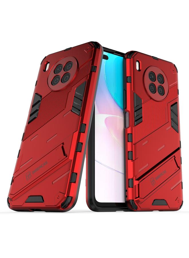 S-TOP Case For Huawei nova 8i Foreign Version Punk Armor 2 in 1 PC + TPU Shockproof Case with Invisible Holder - Image 2