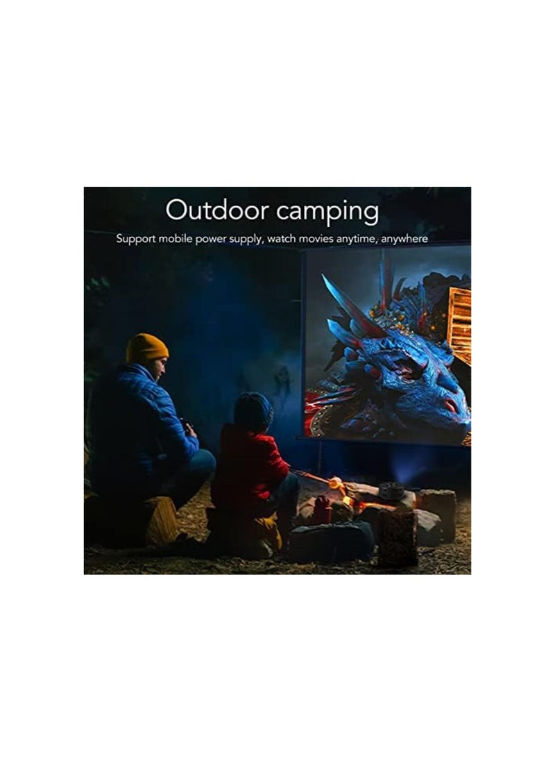 Generic - Mini Portable Projector, Small Outdoor Video Projectors with Synchronize Smartphone Screen Function, Movie Projector Compatible with iOS, Phone, Tablet, with Remote Control - Image 1