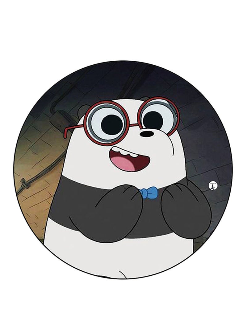 We Bare Bears Printed Mouse Pad  Round  Multicolour
