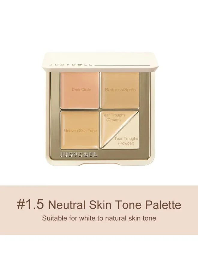 Judydoll Judydoll 5 Shades Concealer Palette #1.5 Neutral