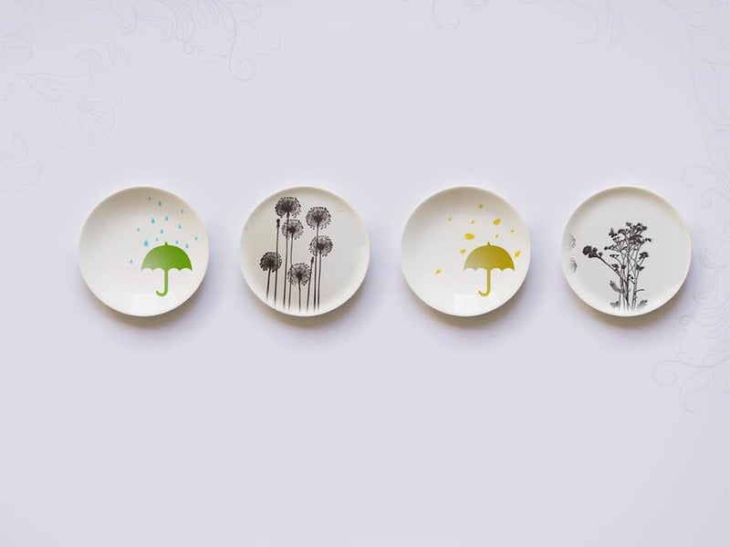 Arbuya 4pcs/Set Dandelion Lavender Flowers Leaves Stamps Rubber Clear Stamp/Seal Scrapbook/Photo Decorative Card Making Clear Stamp - Image 4